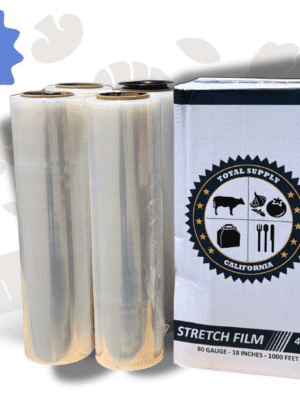 AFP - Pallet Hand Wrap Stretch Firm, 80 Gauge, 18"x1000' - 4ct